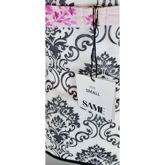 SAME LOS ANGELES BIKINY TOP SMALL WOMENS WHITE/PINk UNDERWIRE FRENCH FLORAL SWIM - Picture 8 of 8